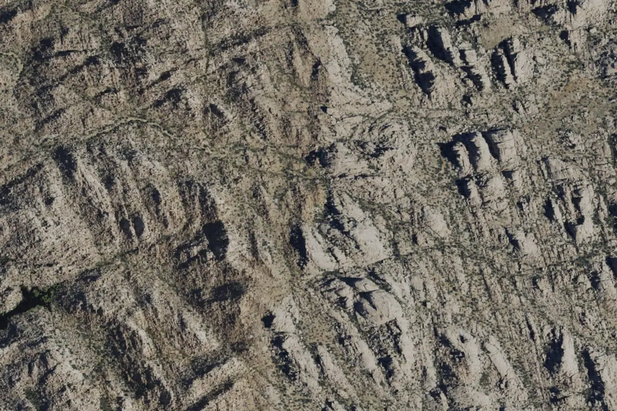 Foto aérea de la zona de West Wonderland Valley