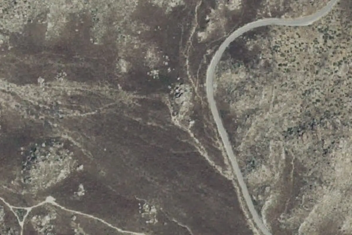 Foto aérea de la zona de Windy Boulders