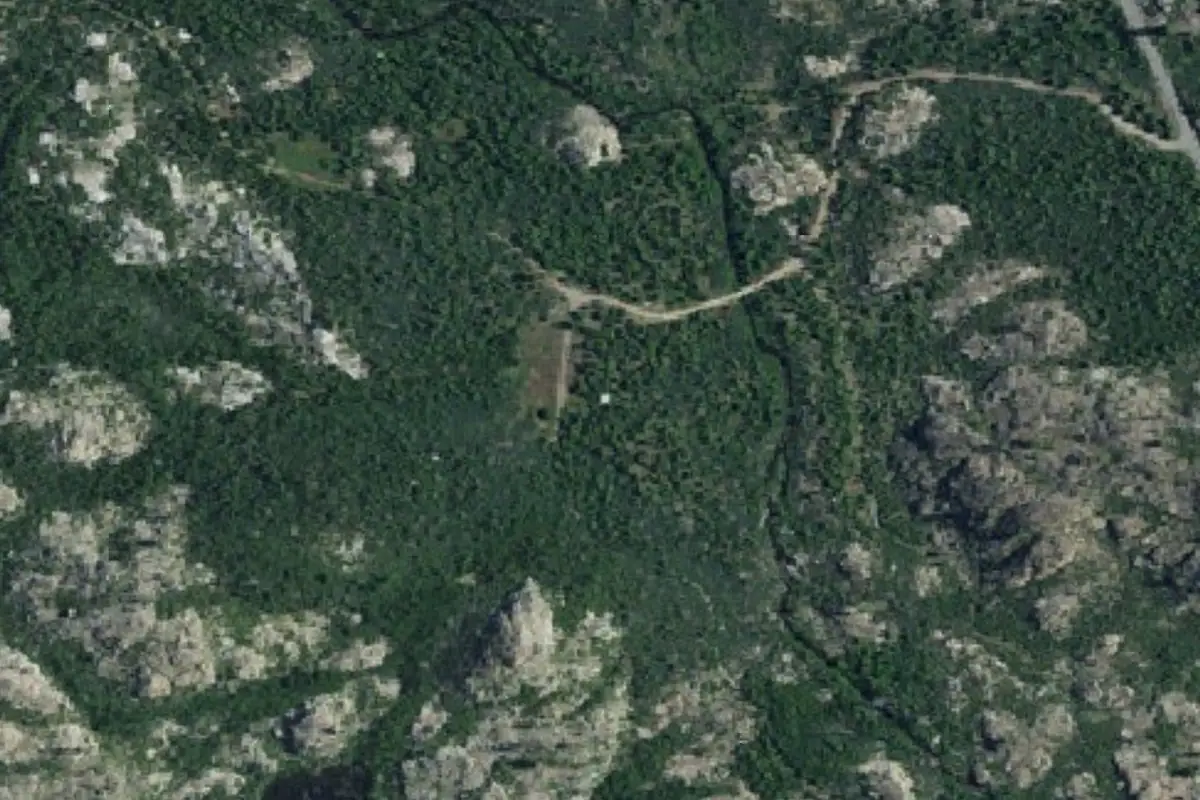 Aerial photo of the Yuba Gap area