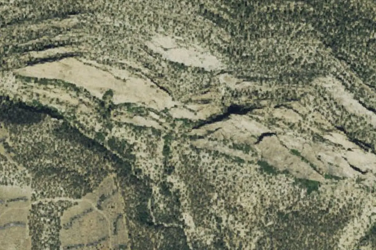 Aerial photo of the Above the Slab area