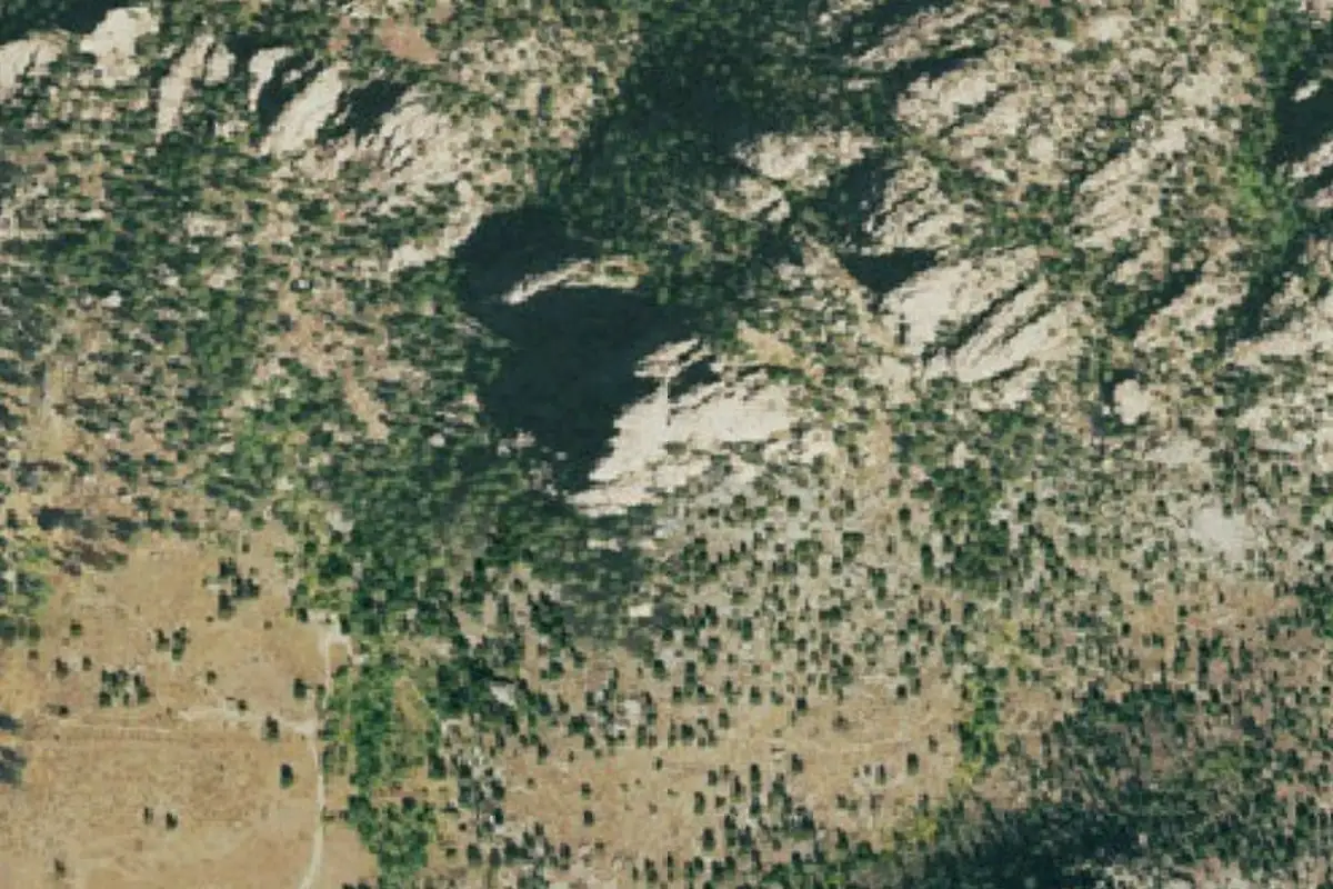 Foto aérea de la zona de Ain't It Crag