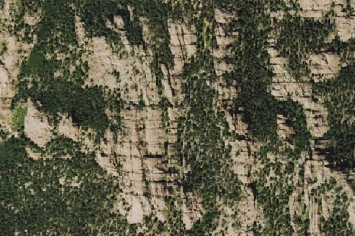 Aerial photo of the Analog Alcove area