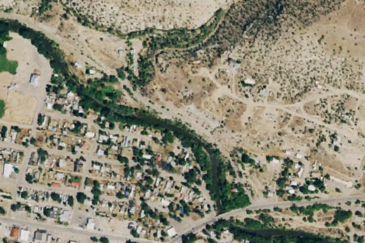 Aerial photo of the Atomic Energy Crag area