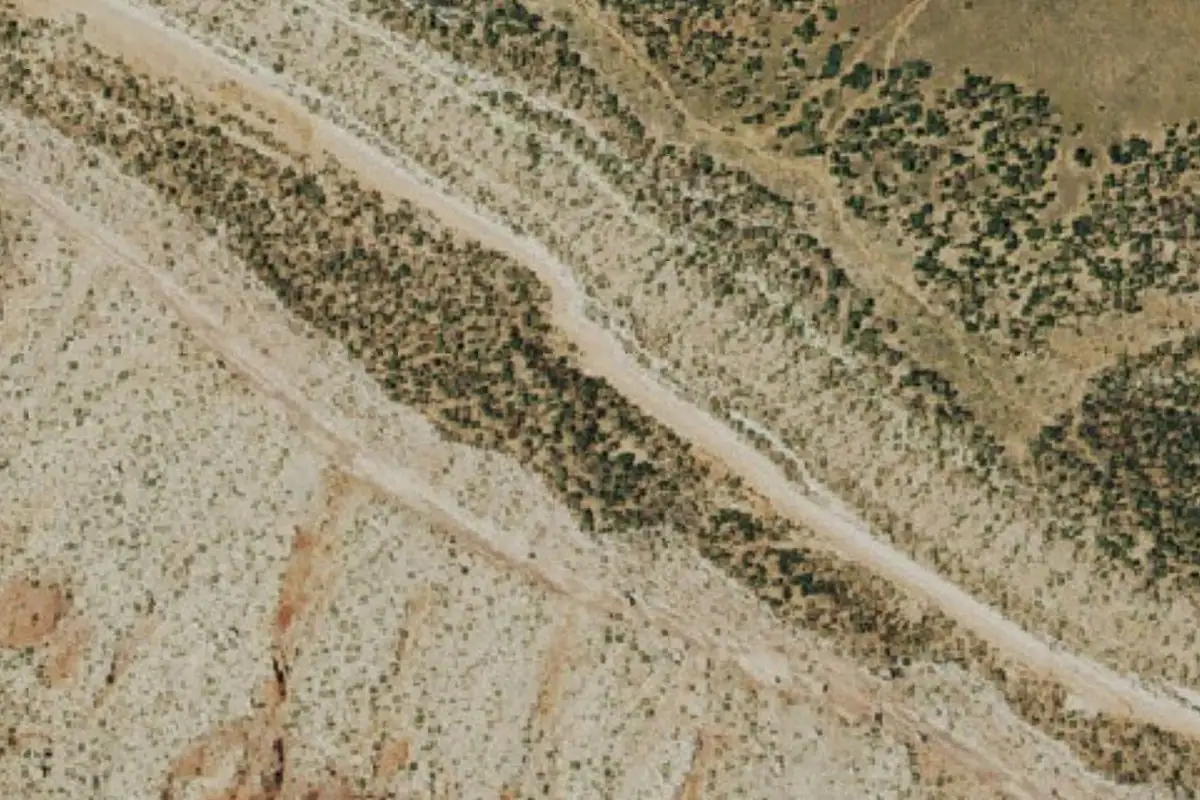 Foto aérea de la zona de Carpenter Ridge - Paradise Wall
