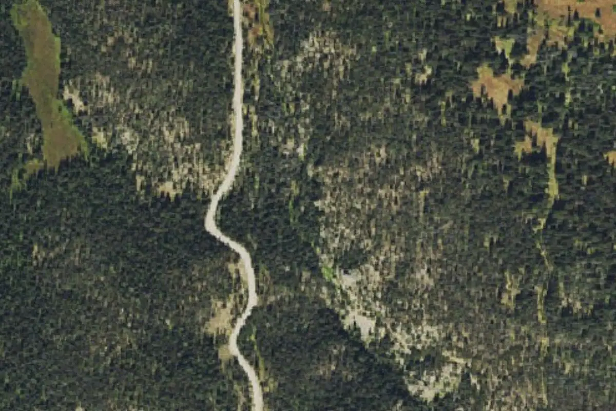 Aerial photo of the Crag 2 area