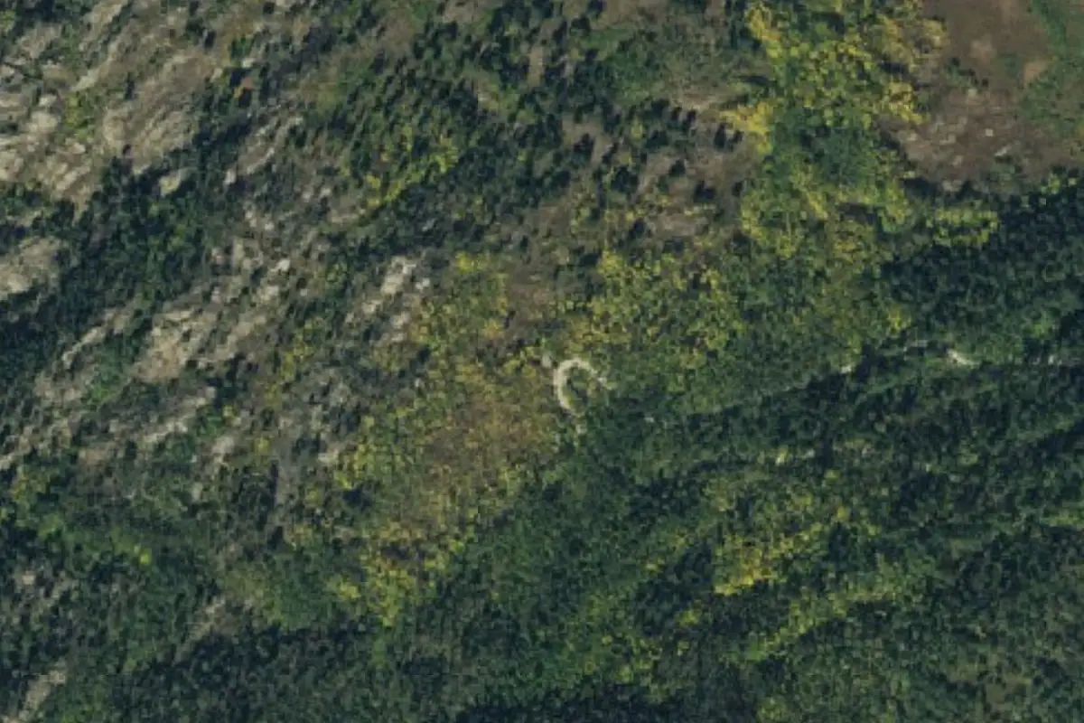 Aerial photo of the Cross Creek area