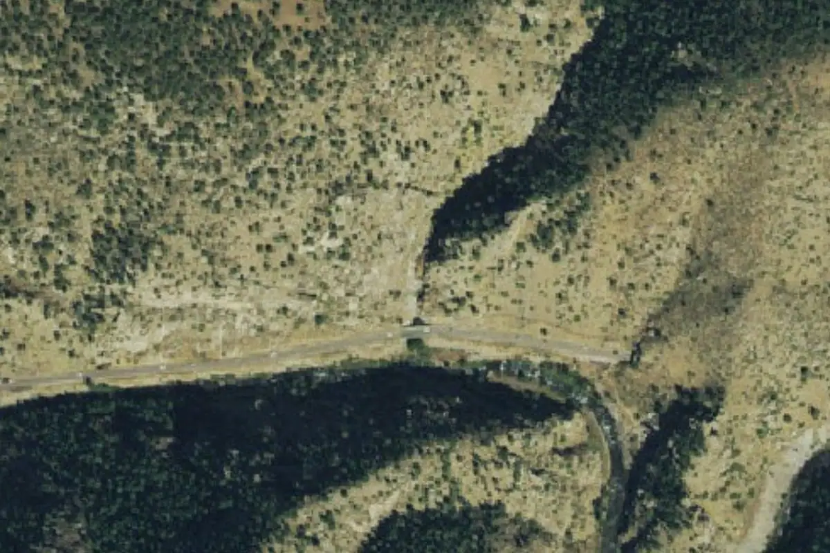 Foto aérea de la zona de Elk Creek