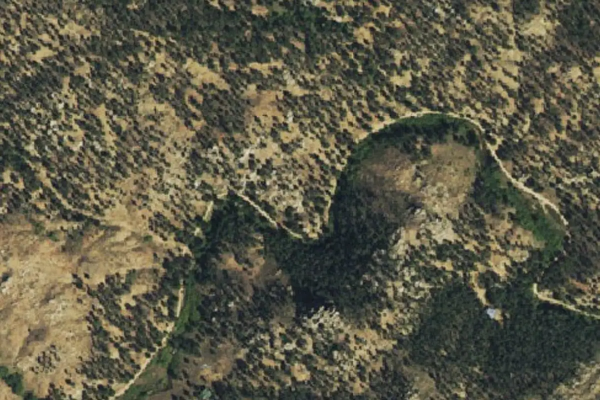 Aerial photo of the Goose Creek area