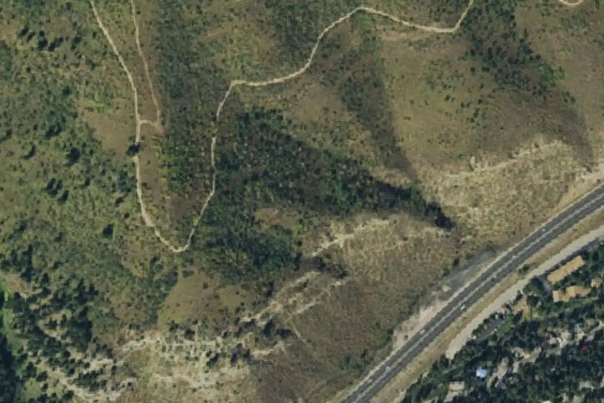 Foto aérea de la zona de Grouse Mountain Grill