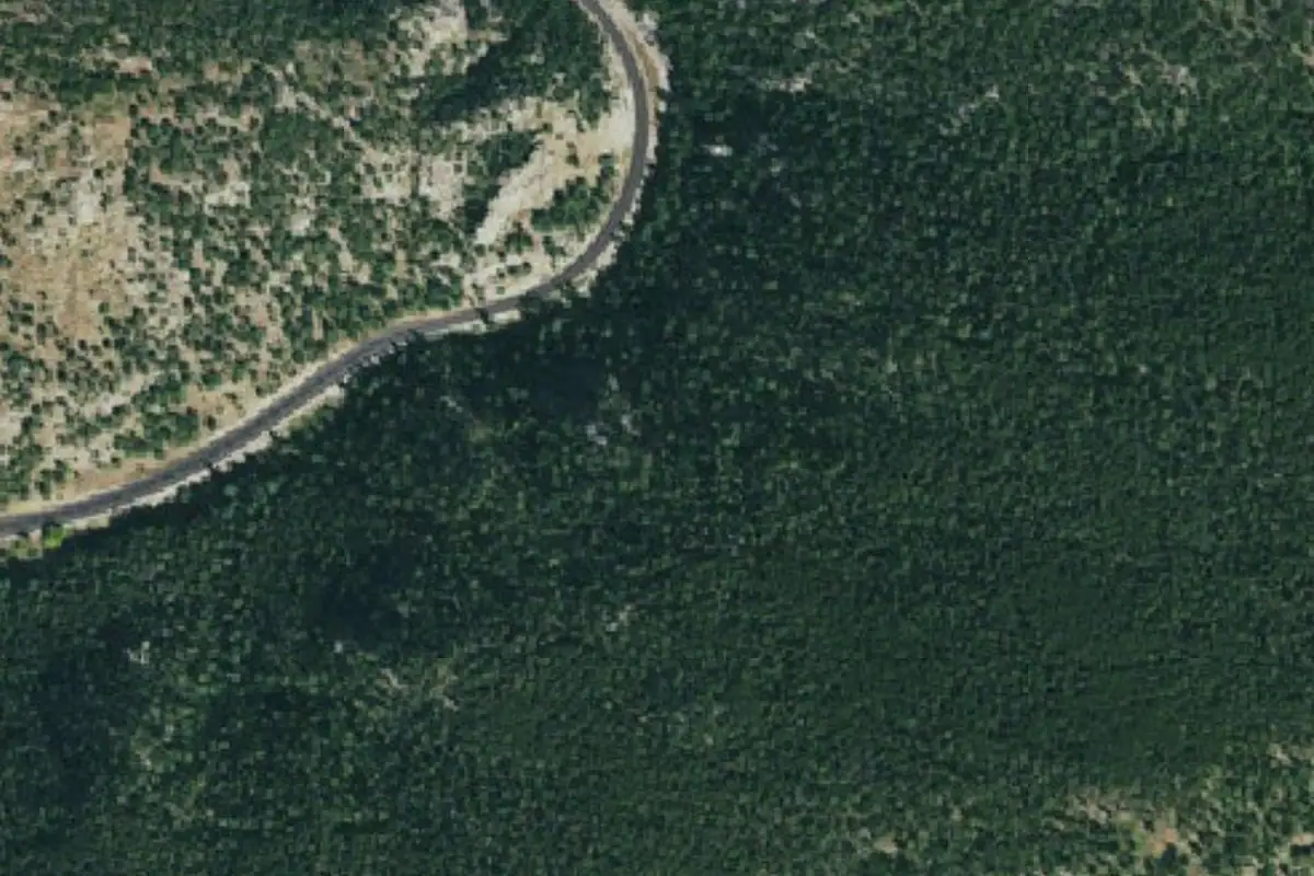 Foto aérea de la zona de Higher Energy Crag
