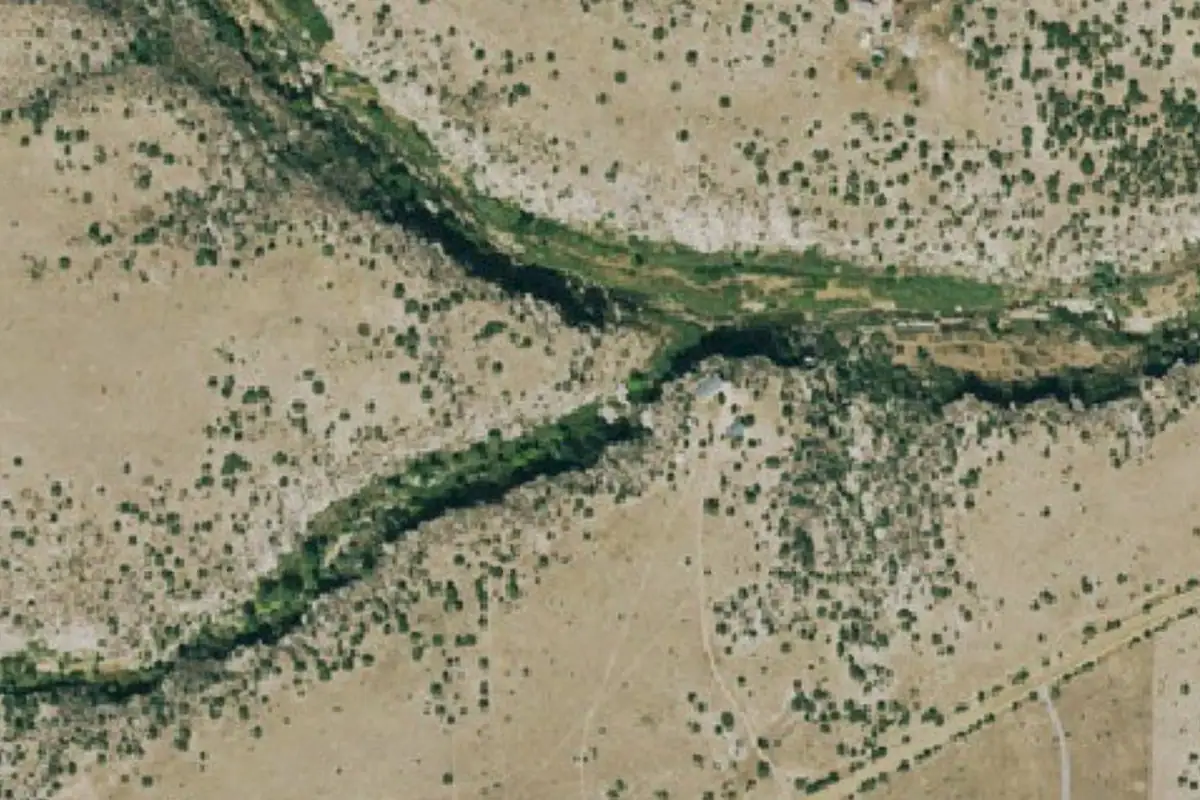 Foto aérea de la zona de Hummingbird Rock