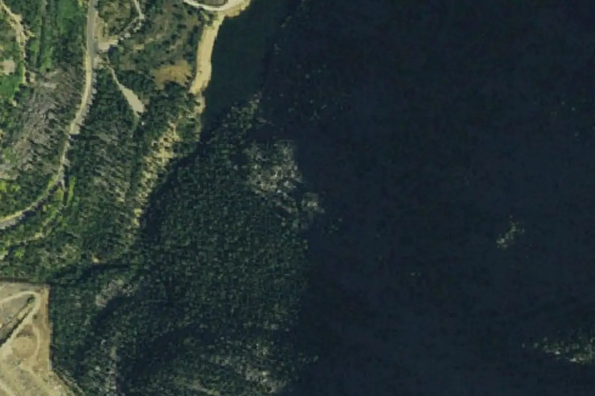 Aerial photo of the Ice Knife Area area