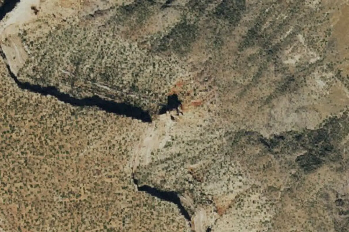 Foto aérea de la zona de Irishman's Temple