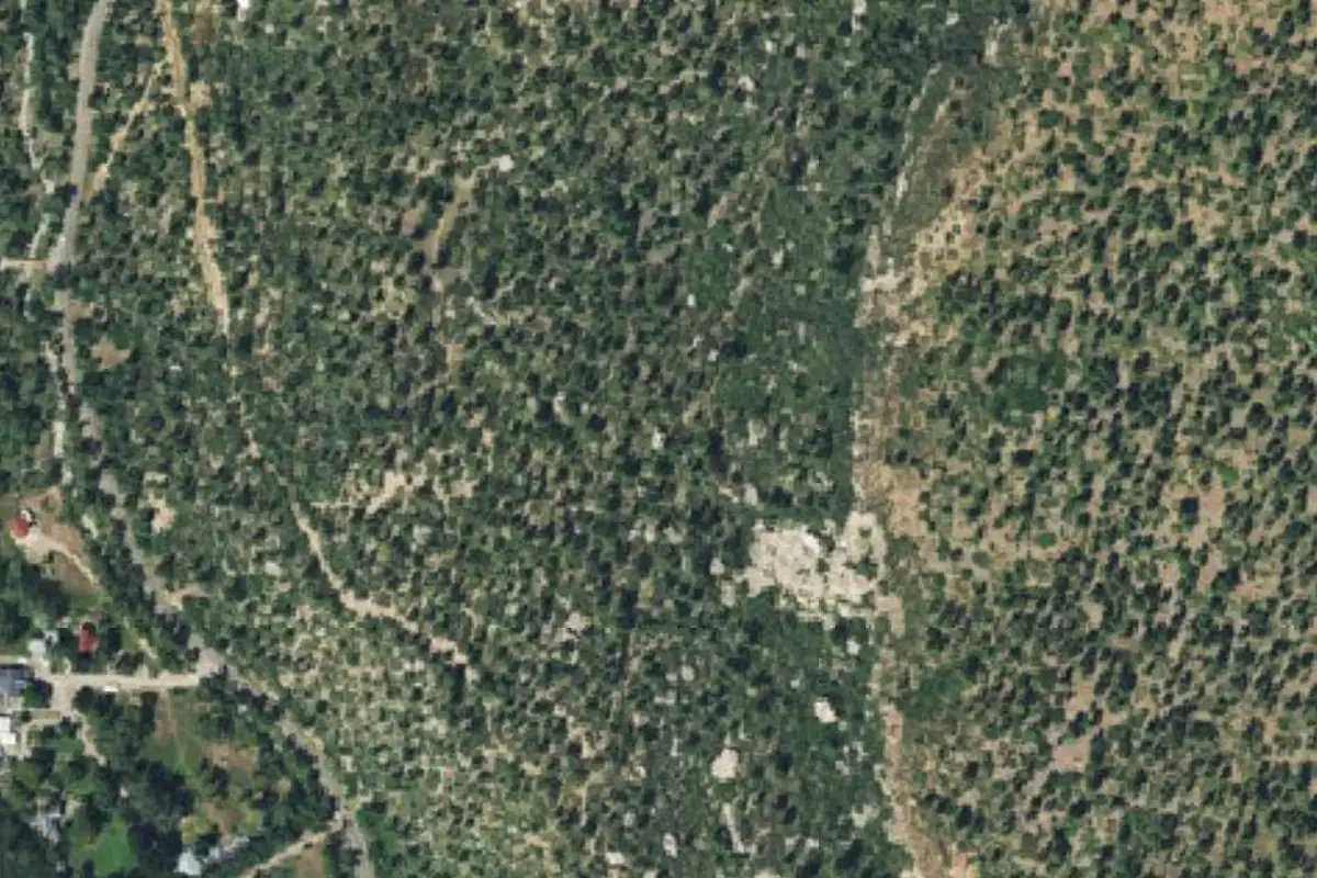 Aerial photo of the Jude's Spot area