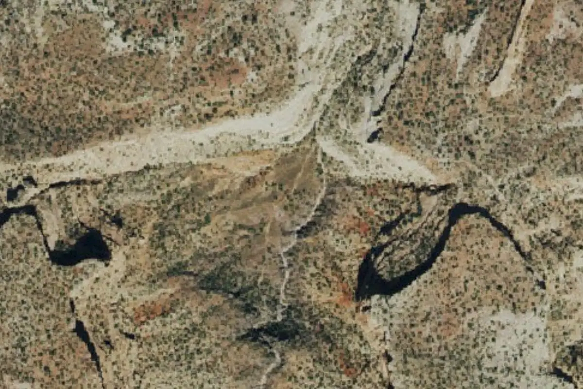 Foto aérea de la zona de Kodel's Canyon