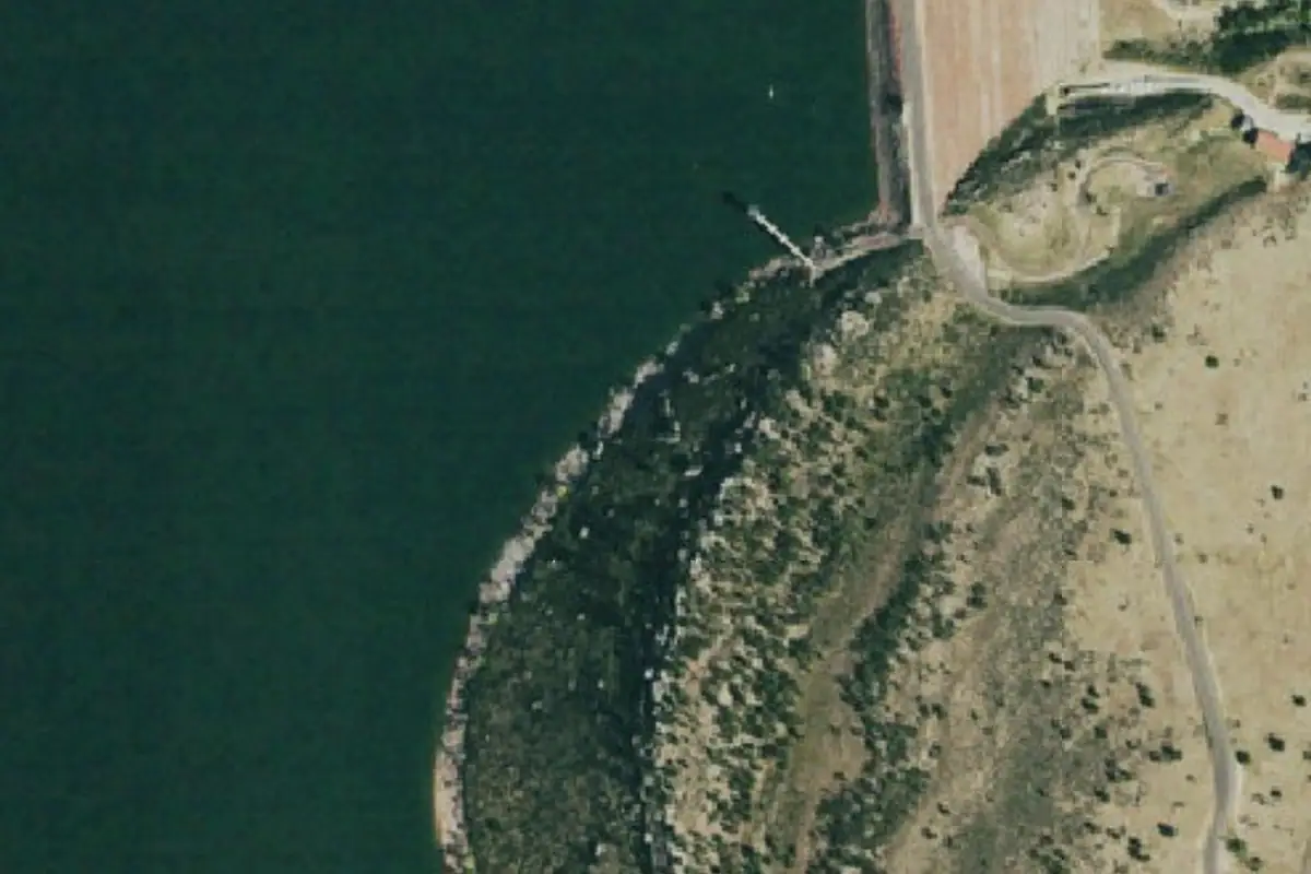 Foto aérea de la zona de Little Debbie's Boulder
