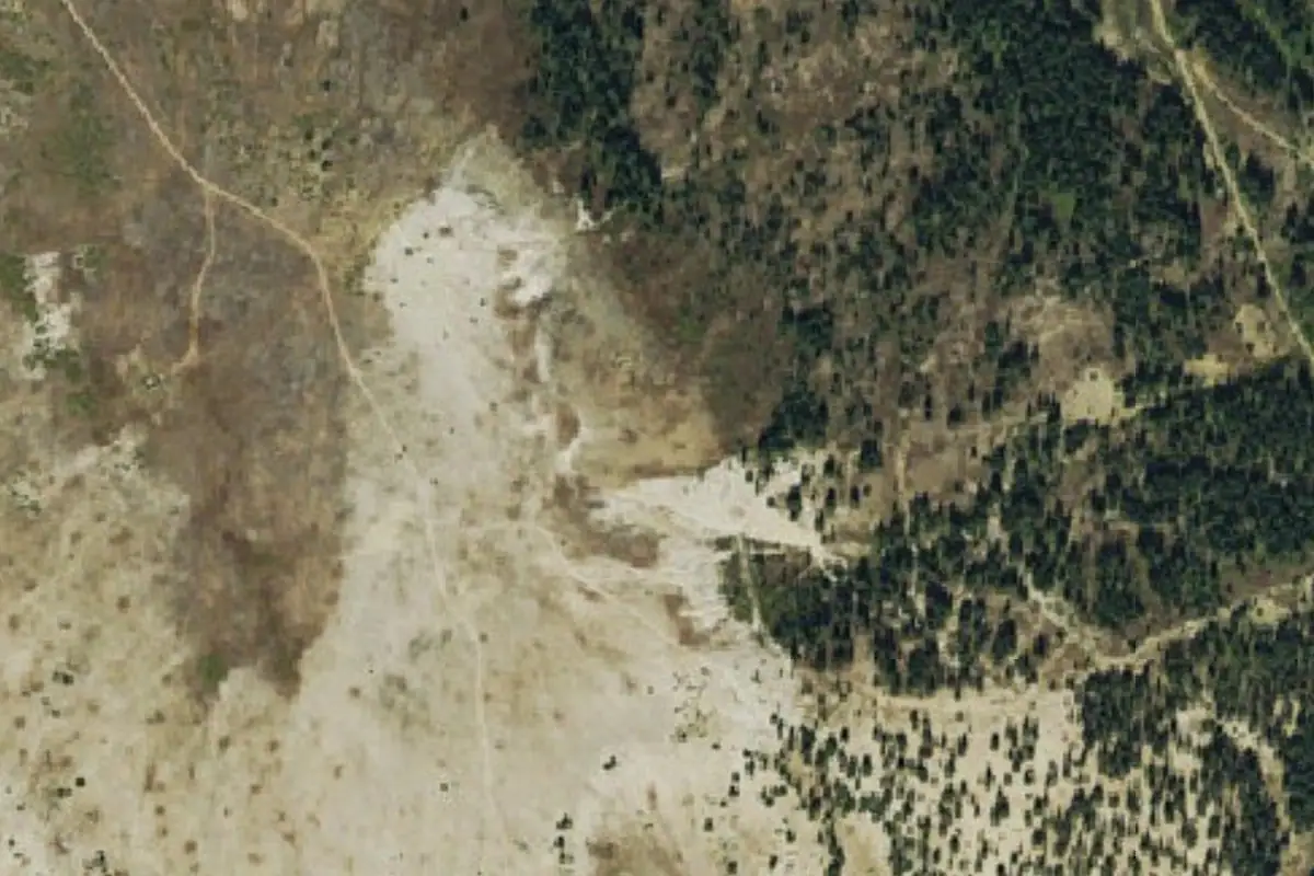 Aerial photo of the Lower Band area