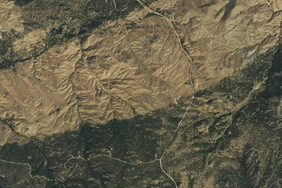 Aerial photo of the Miscellaneous Boulders area