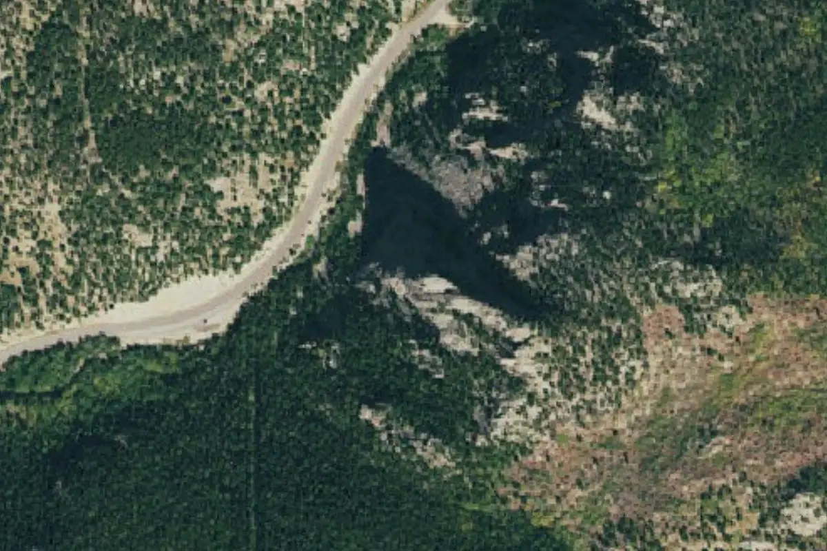 Aerial photo of the Piz Badille area