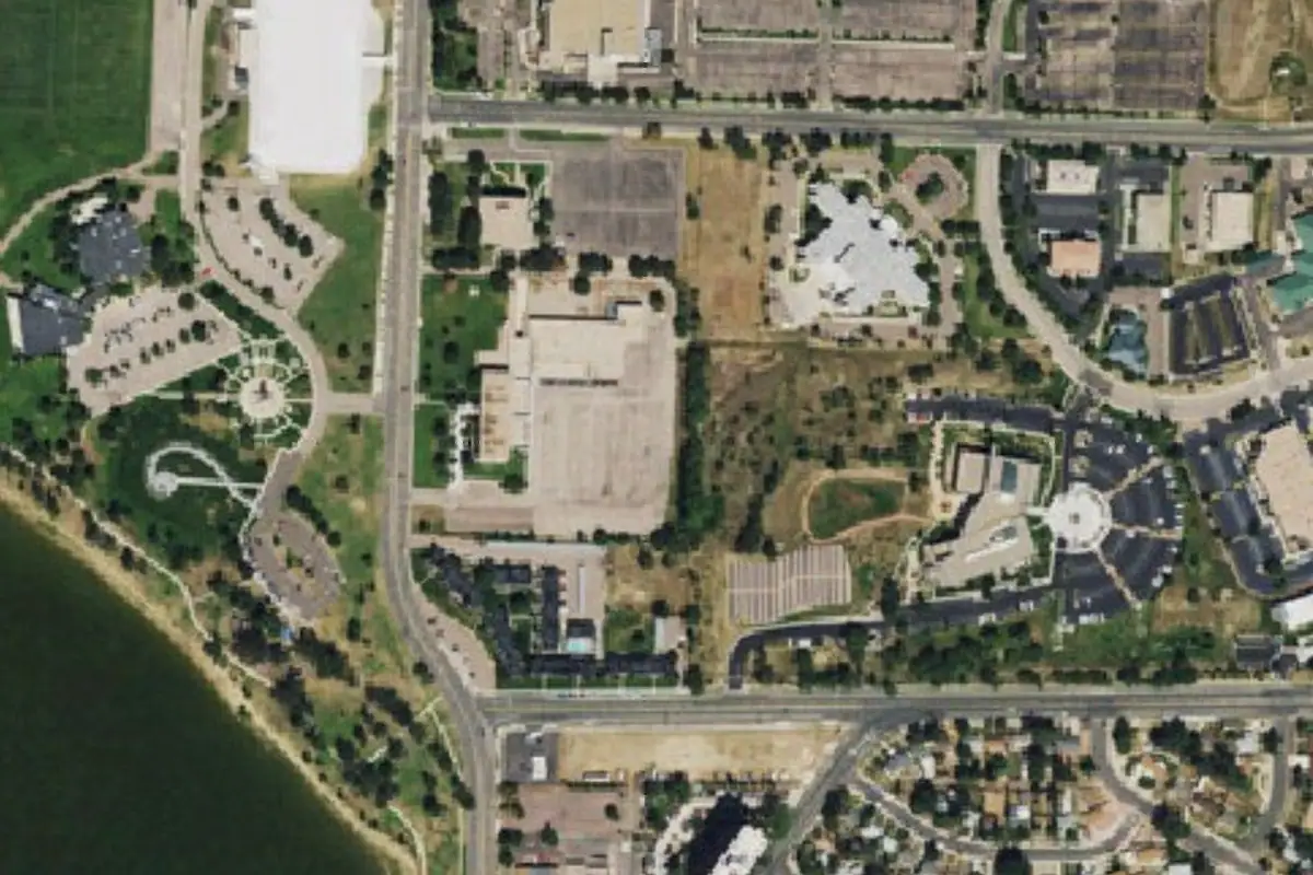 Foto aérea de la zona de Rampart Park