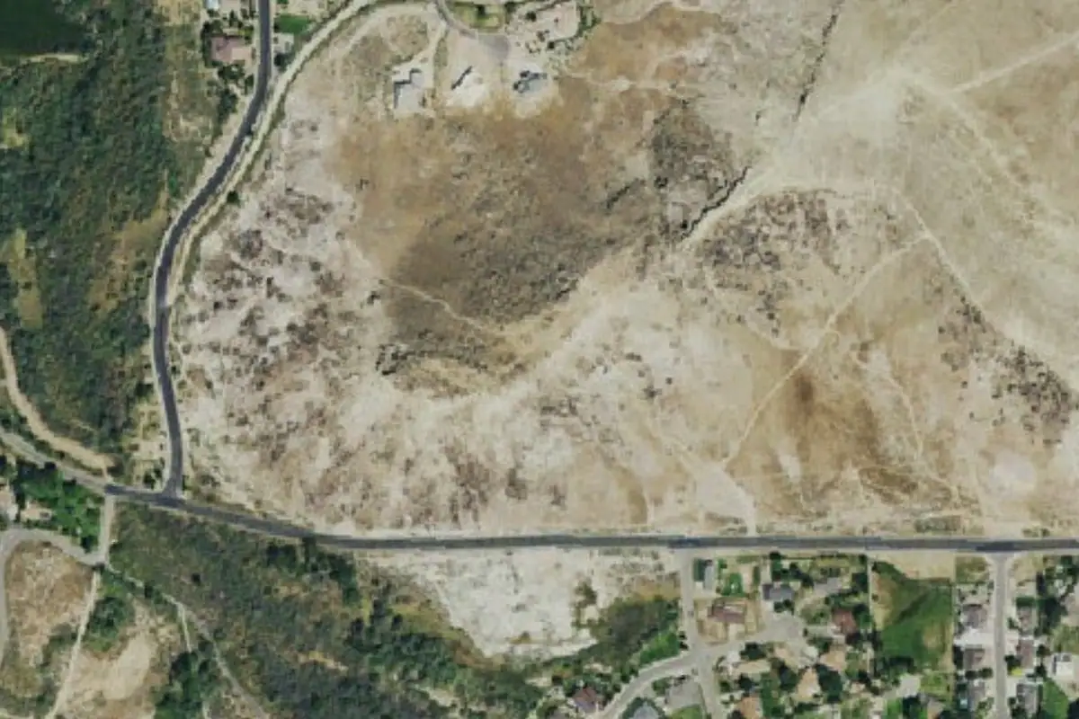 Aerial photo of the Riggs' Hill West area