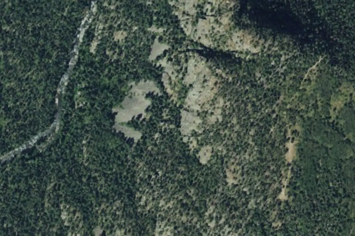 Foto aérea de la zona de South Park Slabs