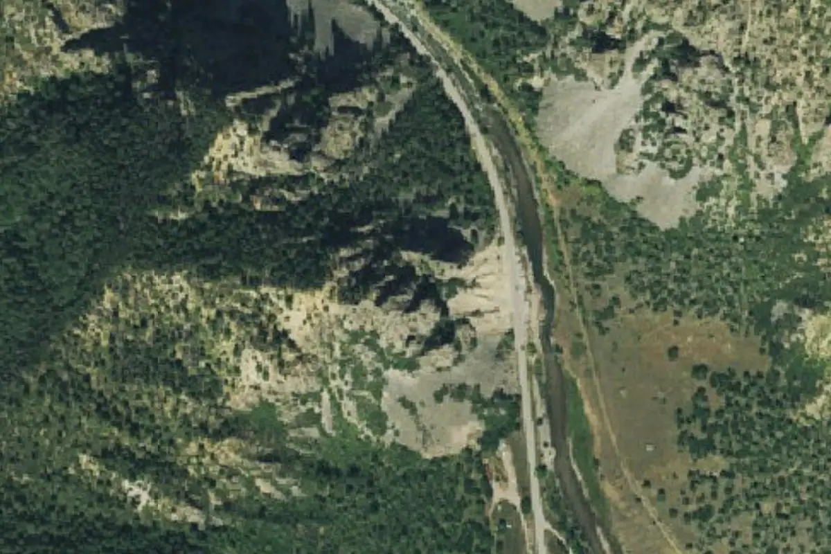 Foto aérea de la zona de The Schoolyard