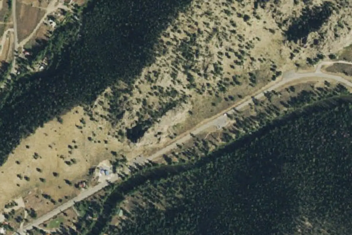 Foto aérea de la zona de The Tilt Wall
