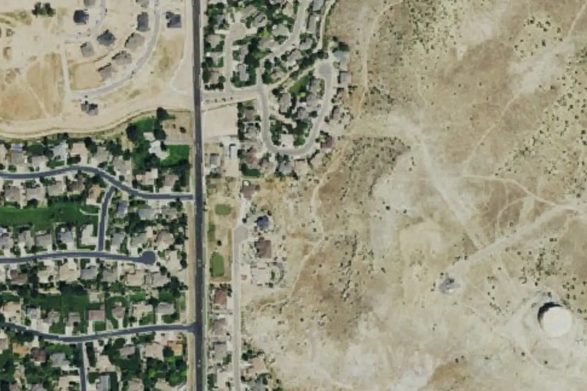 Aerial photo of the Wall Street area