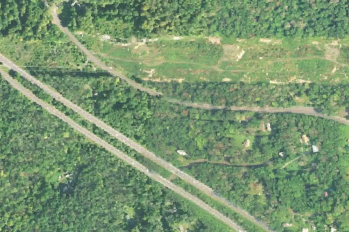 Foto aérea de la zona de Bible Rock Area