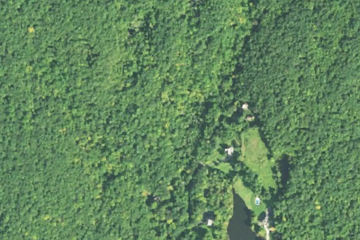 Foto aérea de la zona de Huntington State Park