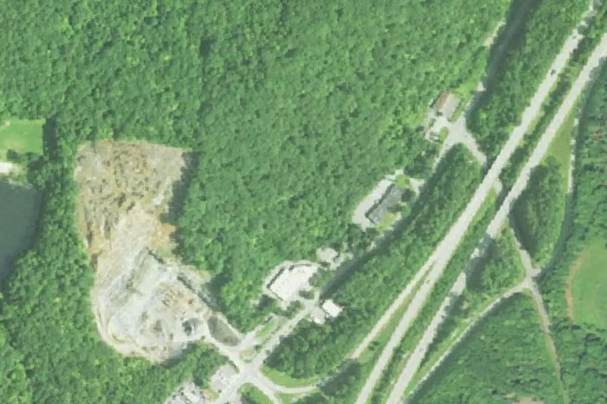Aerial photo of the The Uncanny Valley area