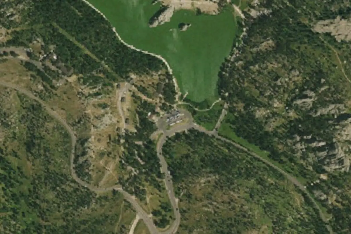 Aerial photo of the Valley View Dome area