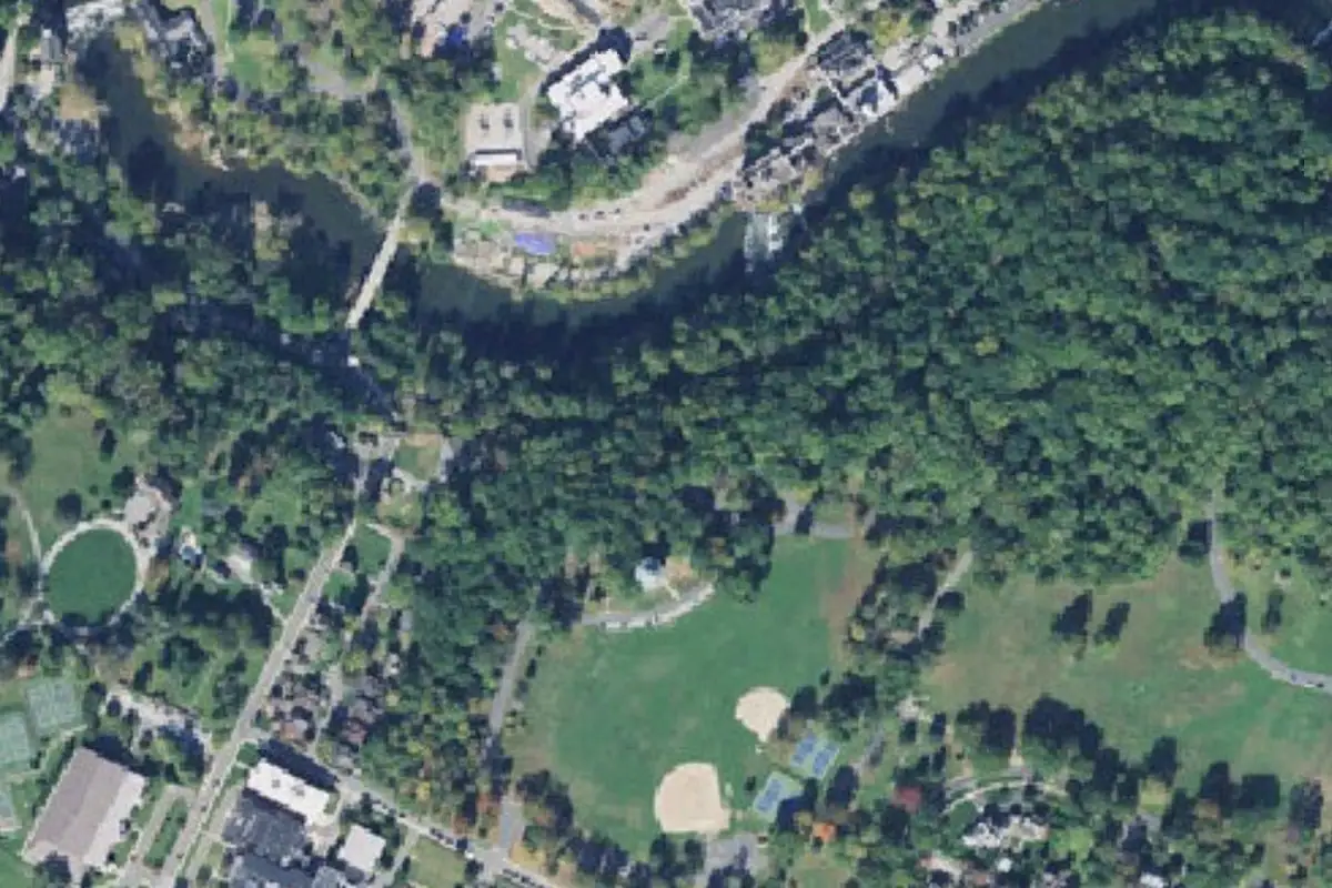 Aerial photo of the Heat Index Boulders area