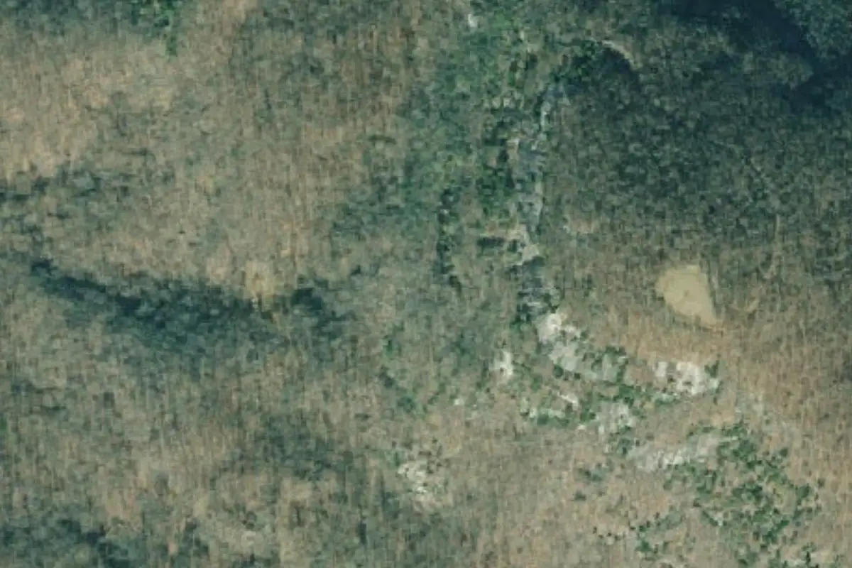 Aerial photo of the Hanging Garden area
