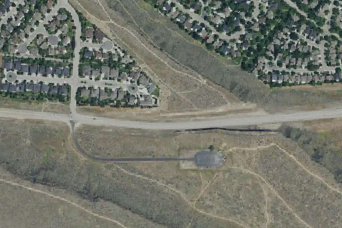 Foto aérea de la zona de Highway 21 Boise