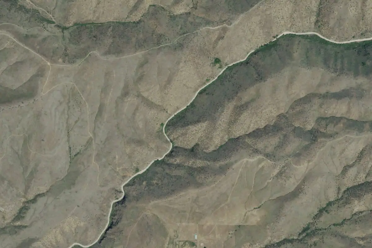 Aerial photo of the Rocky Canyon area