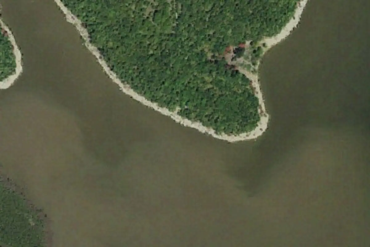 Foto aérea de la zona de My Orca Boulder
