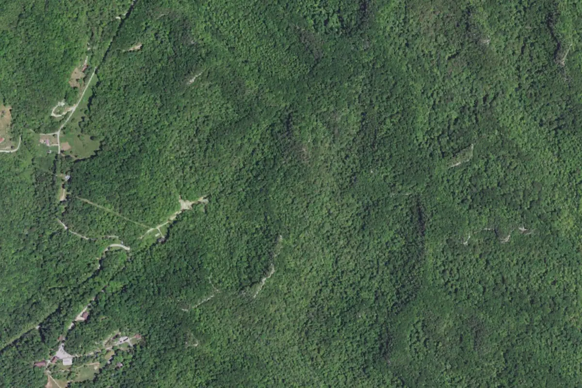 Aerial photo of the Cathedral Domain Climbing Area (CDCA) area