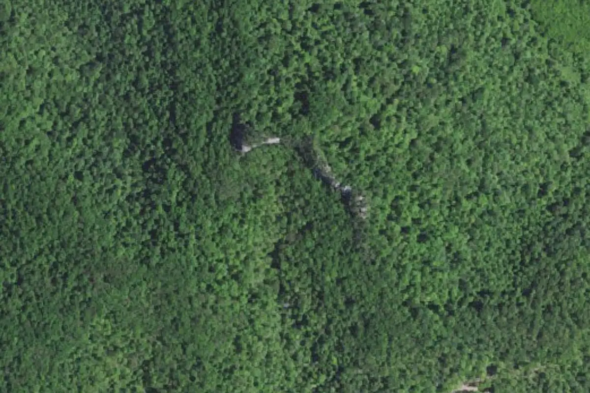 Foto aérea de la zona de See Rocks