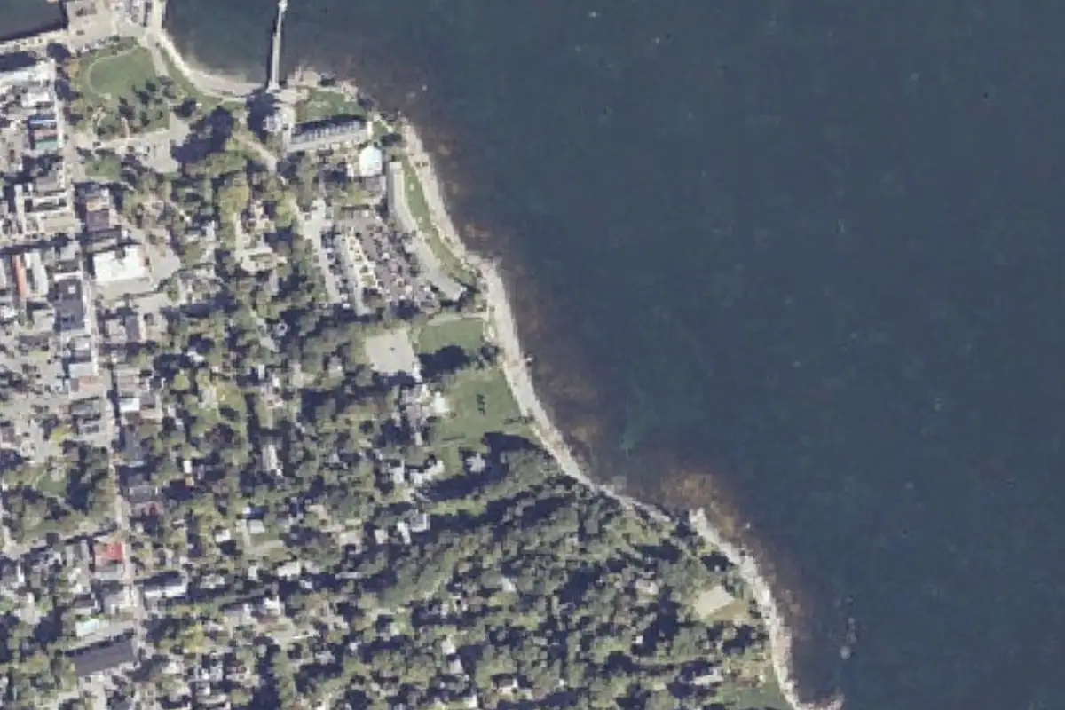 Aerial photo of the Balance Rock area