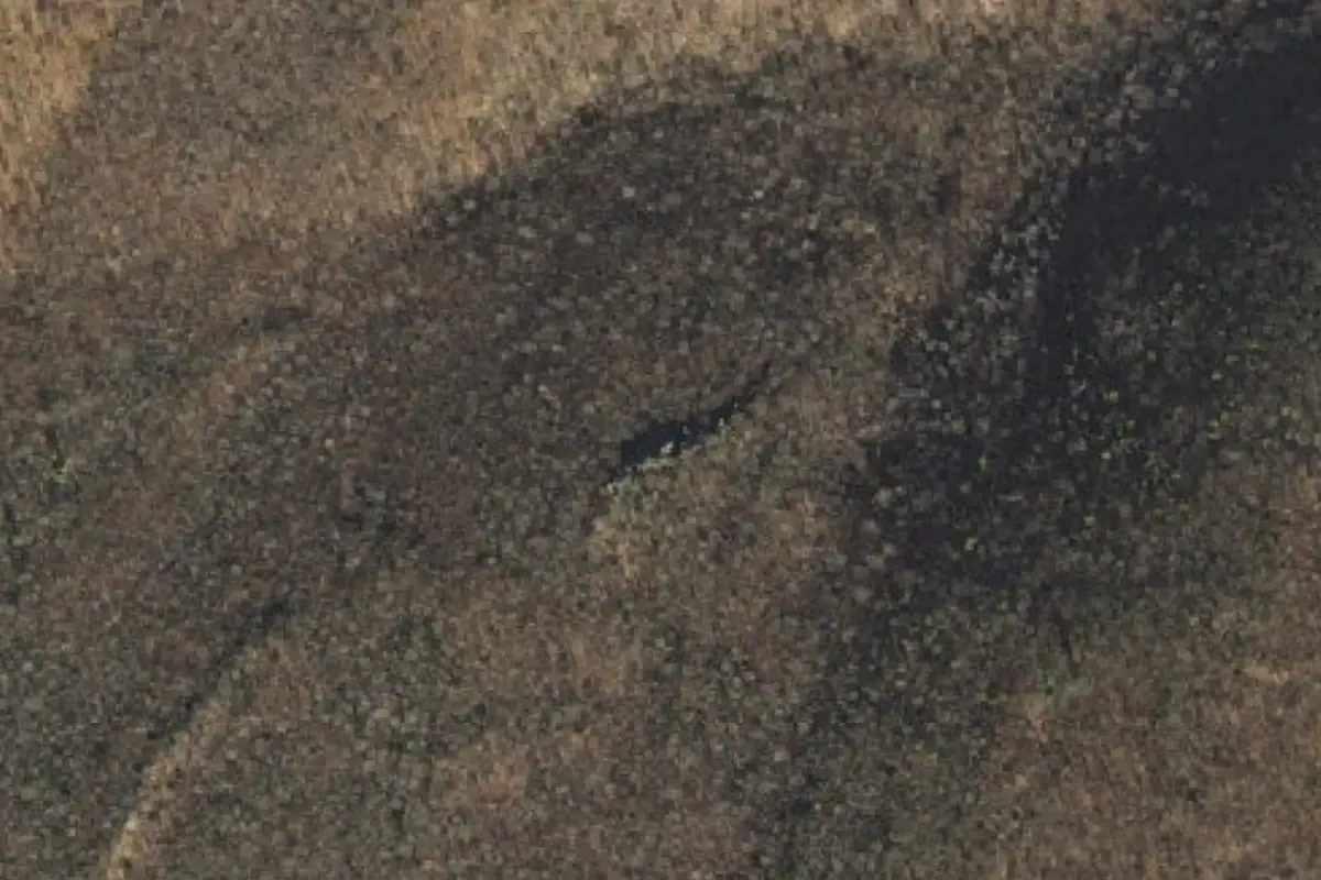 Foto aérea de la zona de Bear Rocks
