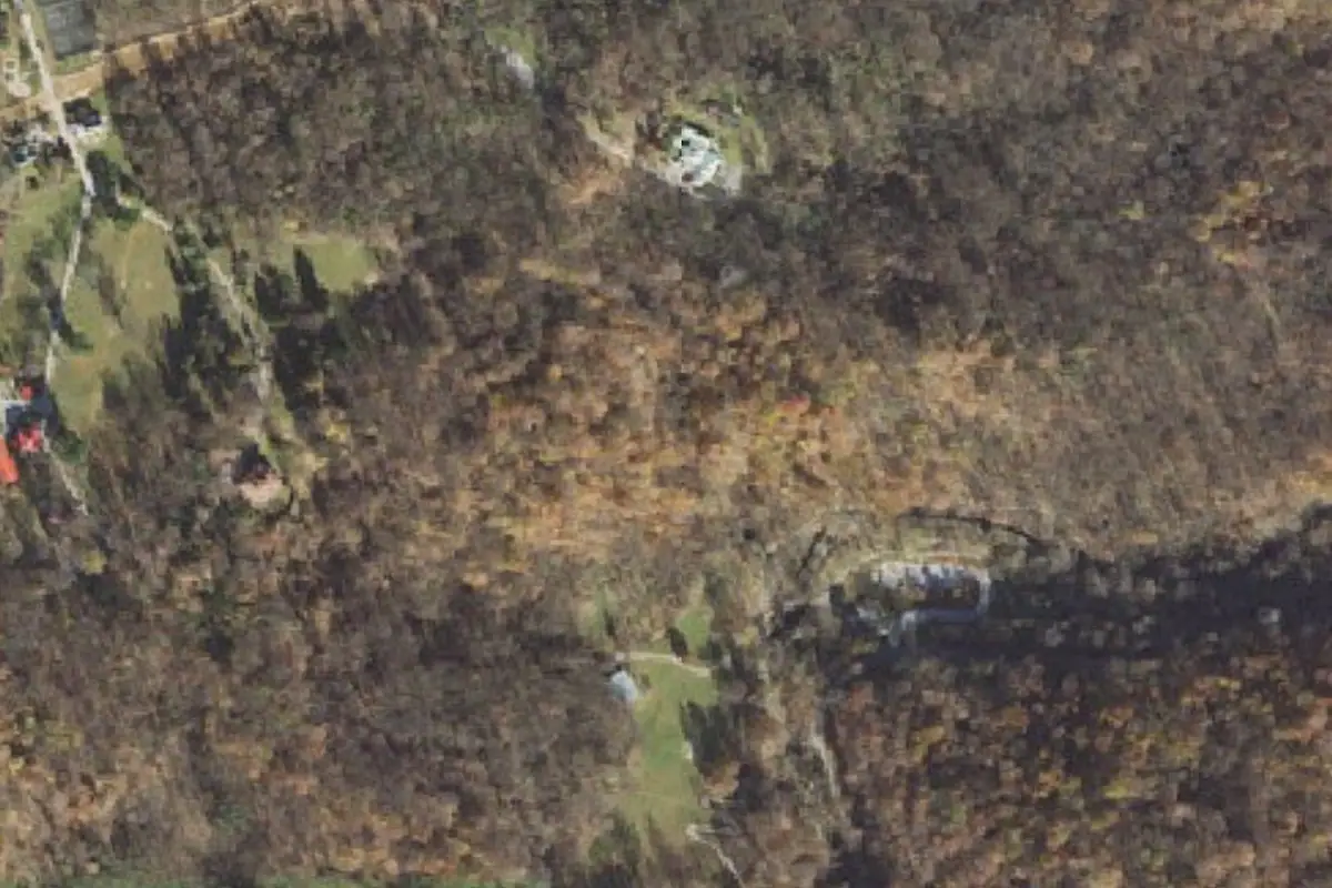 Aerial photo of the Leakin Park area