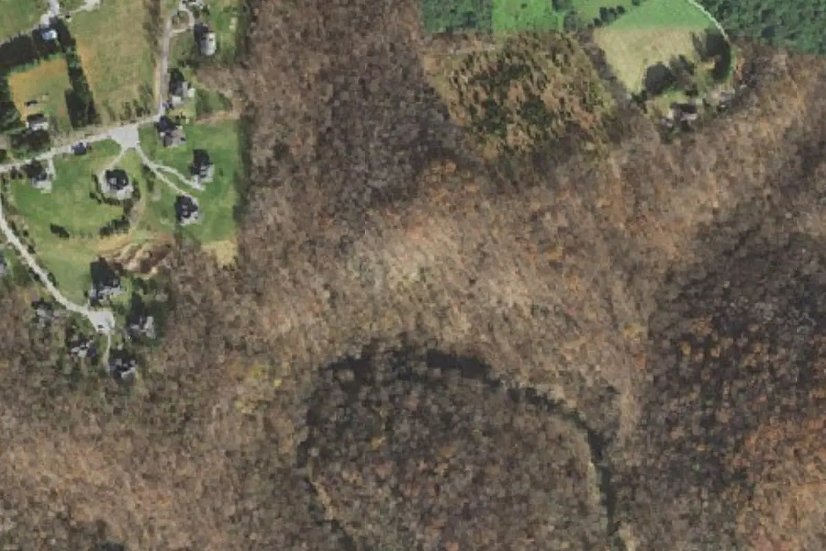 Aerial photo of the Raven Rocks area
