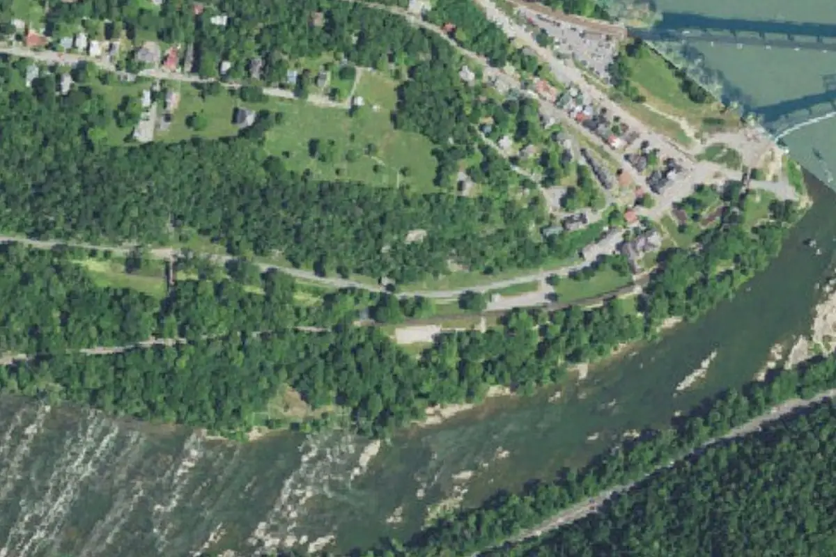 Aerial photo of the Shenandoah St area