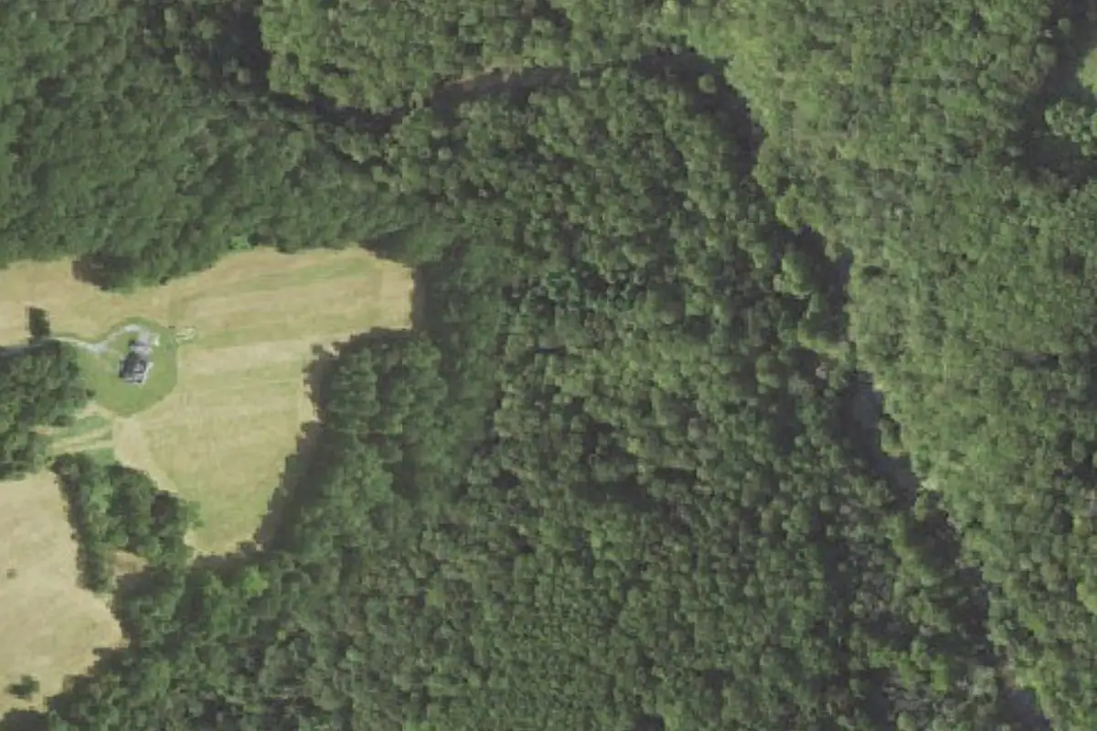 Aerial photo of the The Fox's Den area