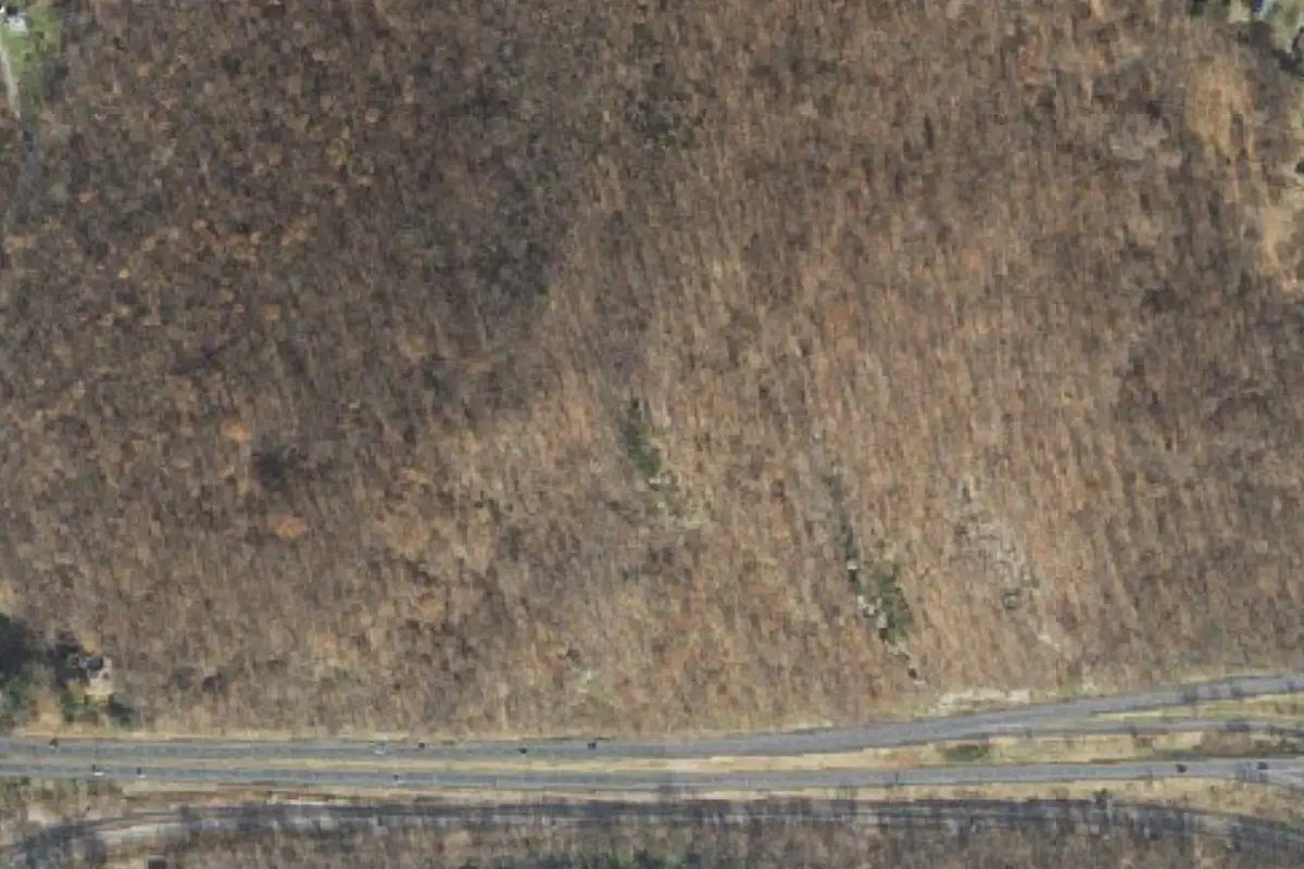 Aerial photo of the Weverton Cliff area