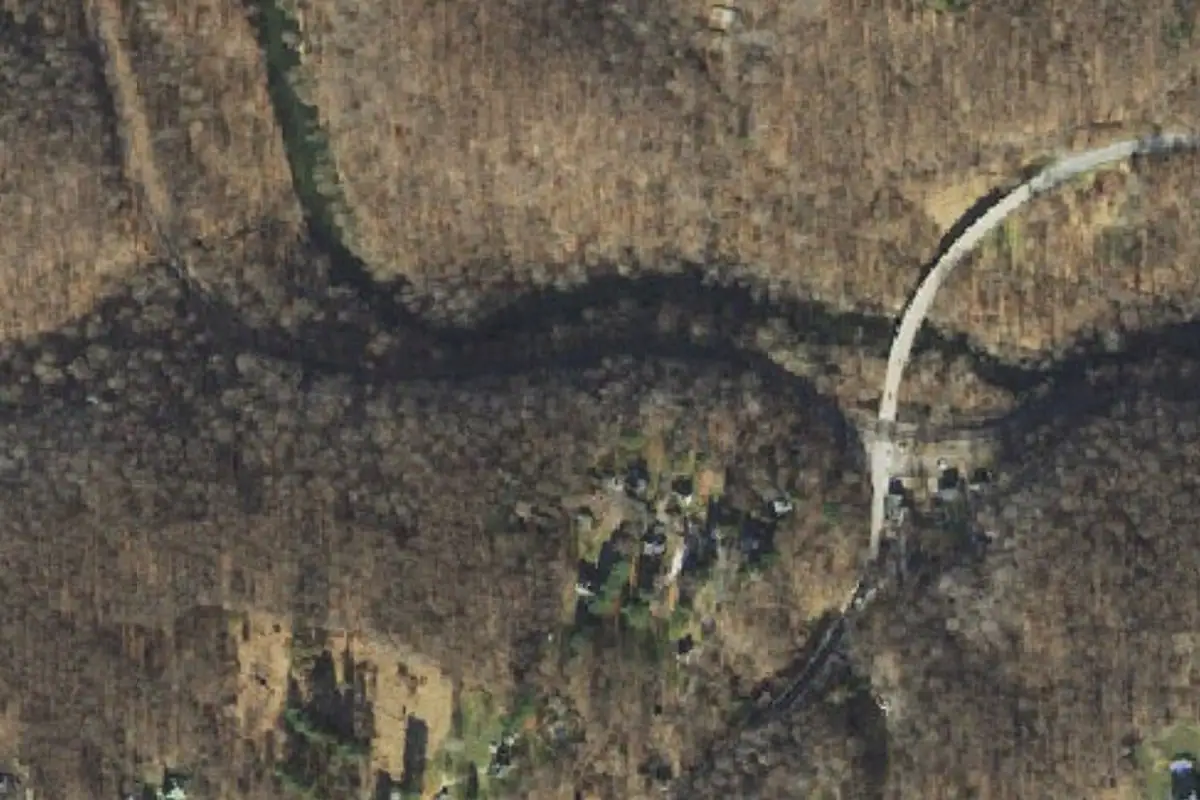 Aerial photo of the Woodstock Rock area