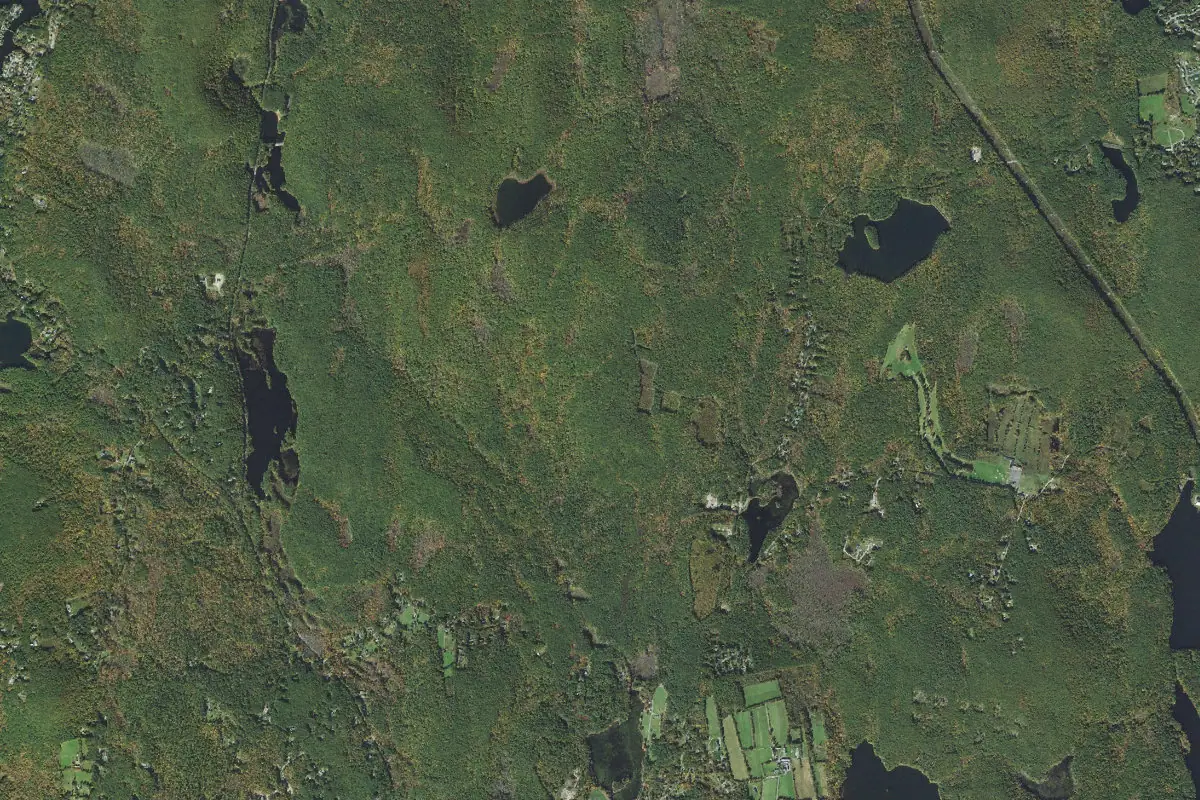 Foto aérea de la zona de Crow Hill and Leominster Area