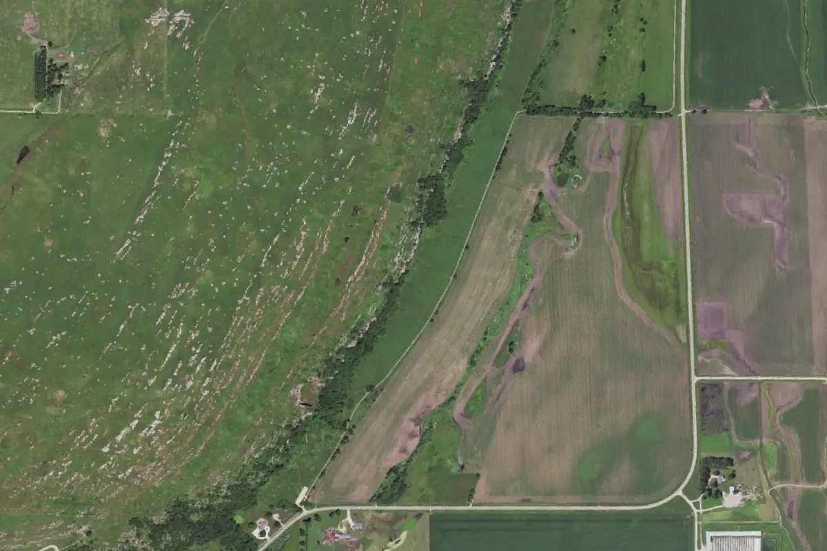 Aerial photo of the South Quarry Area area
